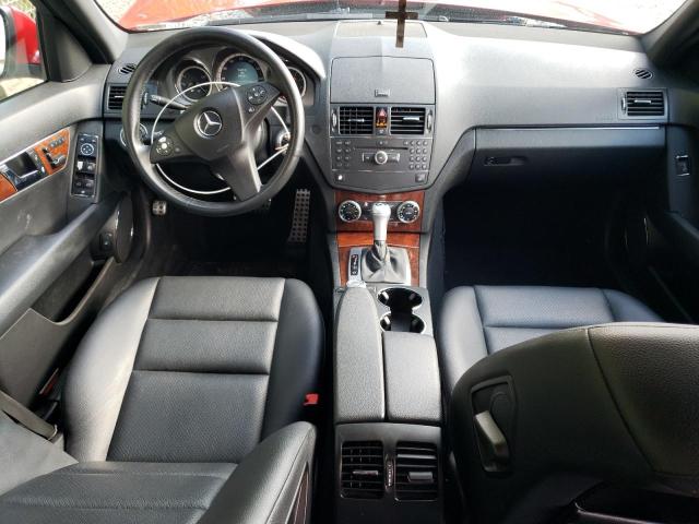 WDDGF81X19F268613 - 2009 MERCEDES-BENZ C 300 4MATIC RED photo 8