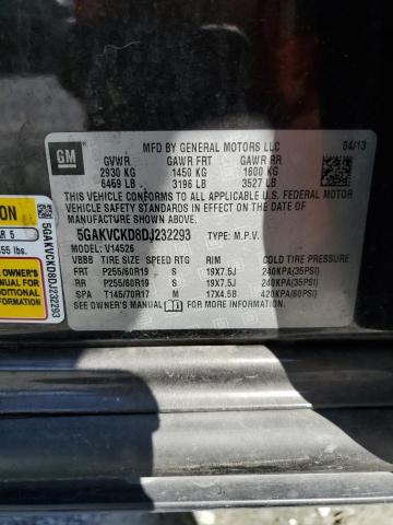 5GAKVCKD8DJ232293 - 2013 BUICK ENCLAVE Marron photo 13