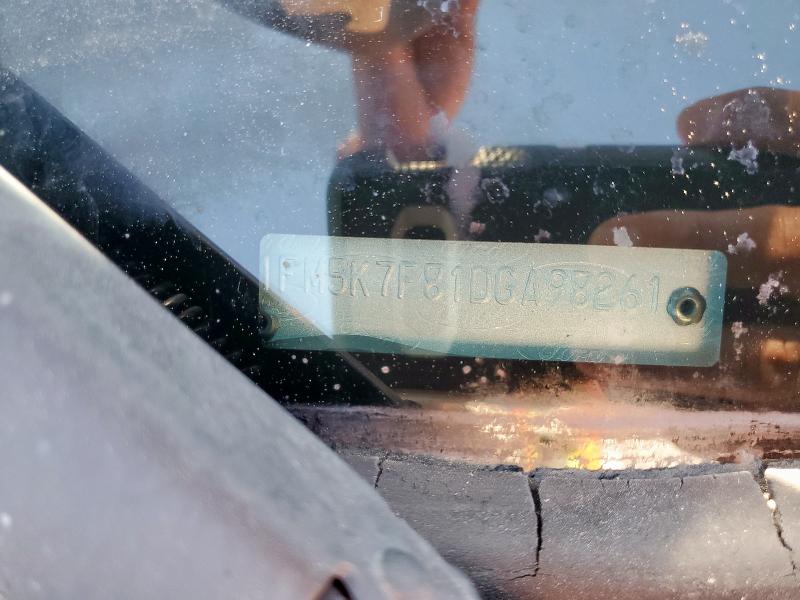 1FM5K7F81DGA98261 - 2013 FORD EXPLORER LIMITED Grau Foto 13