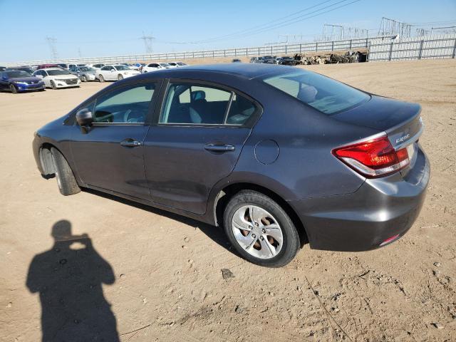 19XFB2F5XEE202104 - 2014 HONDA CIVIC LX GRAY photo 2