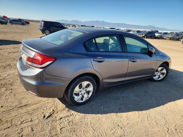 19XFB2F5XEE202104 - 2014 HONDA CIVIC LX GRAY photo 3