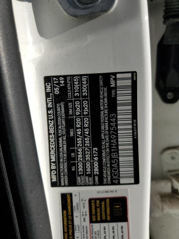 4JGDA5JB1HA975443 - 2017 MERCEDES-BENZ GLE 350 WHITE photo 13