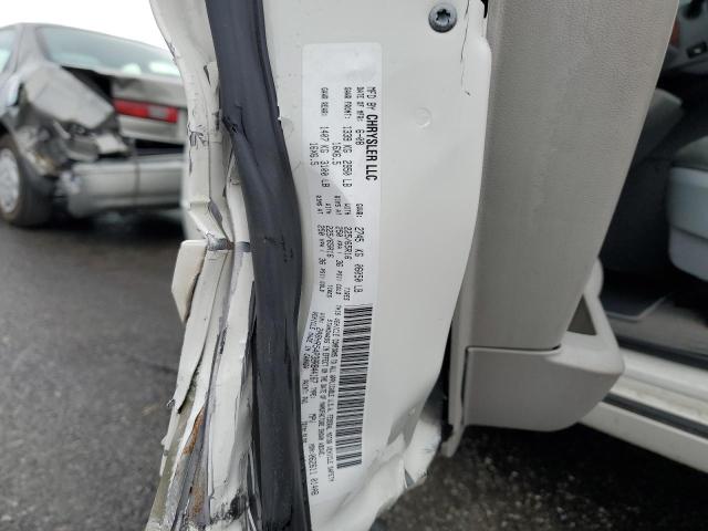2A8HR54P38R844167 - 2008 CHRYSLER TOWN & COU TOURING WHITE photo 12
