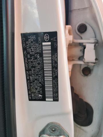 JTDKDTB35C1022533 - 2012 TOYOTA PRIUS C WHITE photo 12