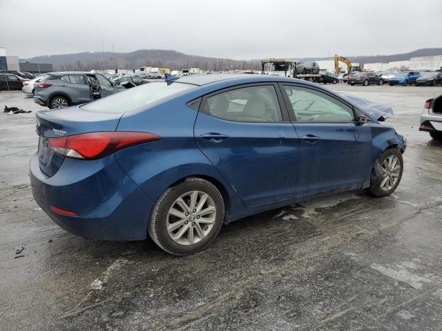 KMHDH4AE9FU254184 - 2015 HYUNDAI ELANTRA SE BLUE photo 3