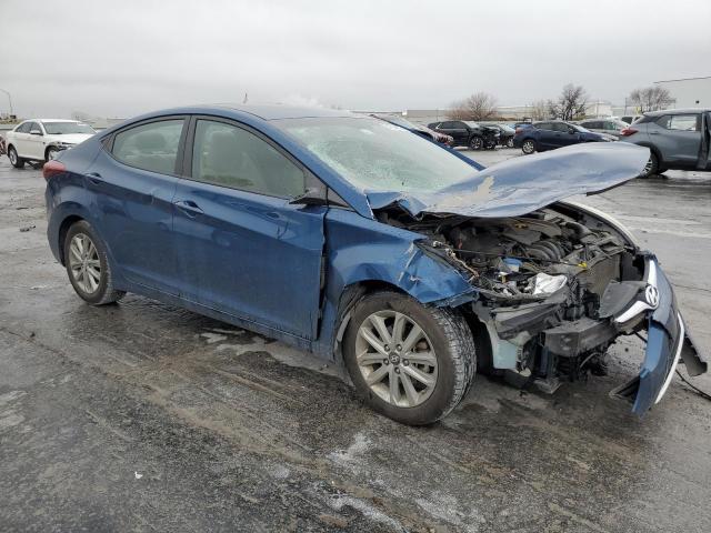 KMHDH4AE9FU254184 - 2015 HYUNDAI ELANTRA SE BLUE photo 4