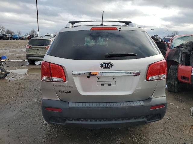 5XYKT3A66DG418325 - 2013 KIA SORENTO LX SILVER photo 6