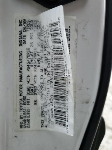 5TBBT4419YS006715 - 2000 TOYOTA TUNDRA ACCESS CAB თეთრი ფოტო 12