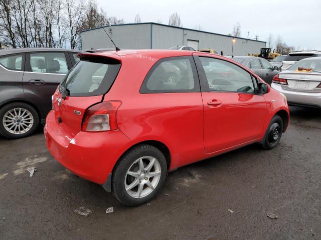 JTDJT923985158553 - 2008 TOYOTA YARIS RED photo 3