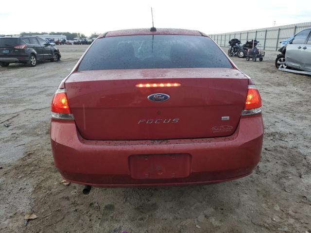 1FAHP35N19W208263 - 2009 FORD FOCUS SE RED photo 6