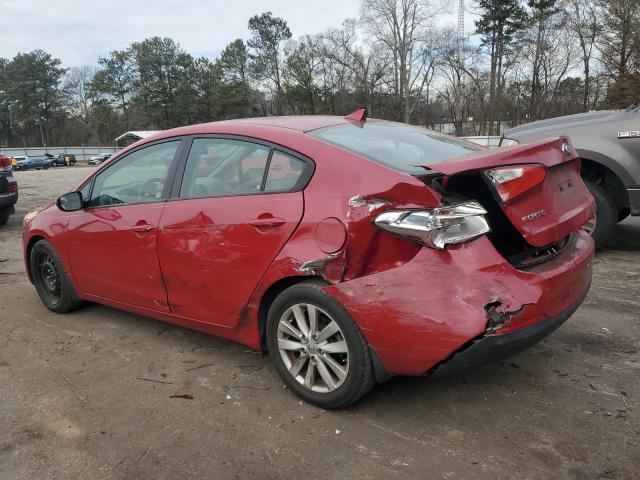 KNAFX4A60F5381275 - 2015 KIA FORTE LX RED photo 2