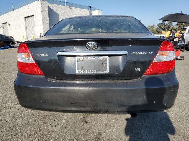 4T1BF30K02U006589 - 2002 TOYOTA CAMRY LE BLACK photo 6