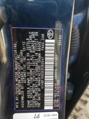 4T4BF1FK5ER360047 - 2014 TOYOTA CAMRY L CHARCOAL photo 12