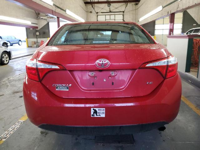 2T1BURHE5GC659435 - 2016 TOYOTA COROLLA L RED photo 6