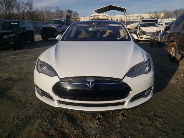 5YJSA1CN3DFP26252 - 2013 TESLA MODEL S WHITE photo 5