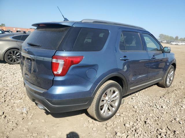 1FM5K7D87JGB98797 - 2018 FORD EXPLORER XLT BLUE photo 3