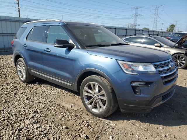 1FM5K7D87JGB98797 - 2018 FORD EXPLORER XLT BLUE photo 4
