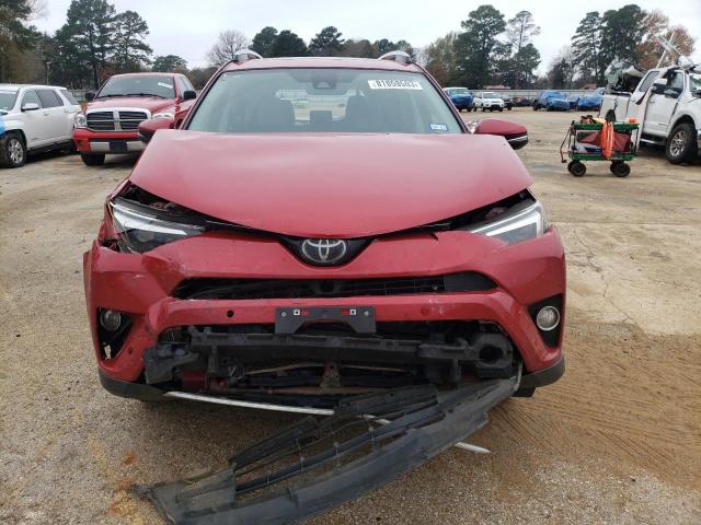 2T3YFREV5GW302318 - 2016 TOYOTA RAV4 LIMITED RED photo 5