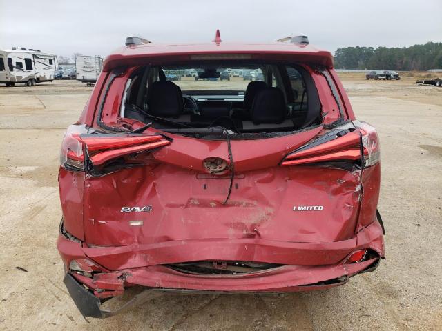 2T3YFREV5GW302318 - 2016 TOYOTA RAV4 LIMITED RED photo 6