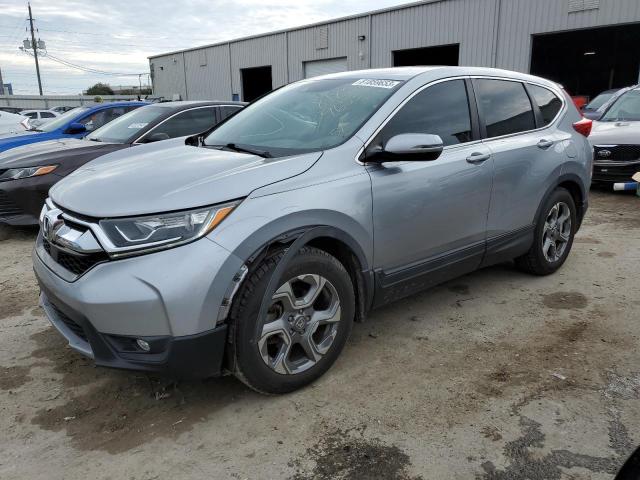 7FARW1H50JE046060 - 2018 HONDA CR-V EX SILVER photo 1