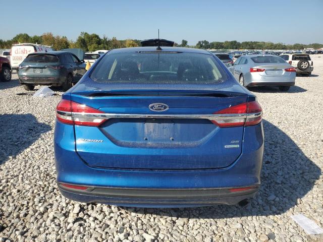 3FA6P0HD3JR145800 - 2018 FORD FUSION SE Կապույտ լուսանկար 6