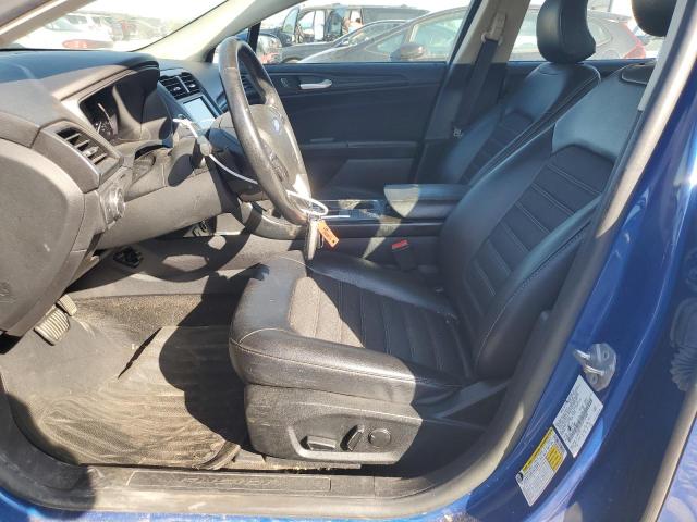 3FA6P0HD3JR145800 - 2018 FORD FUSION SE Կապույտ լուսանկար 7
