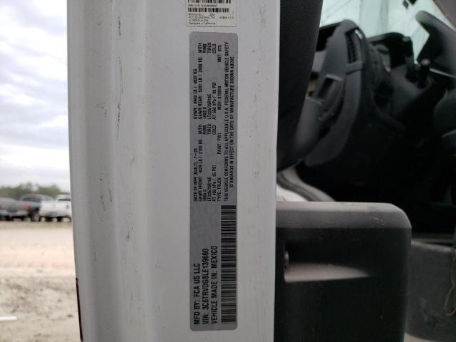 3C6TRVDG8LE139660 - 2020 RAM PROMASTER 2500 HIGH თეთრი ფოტო 13