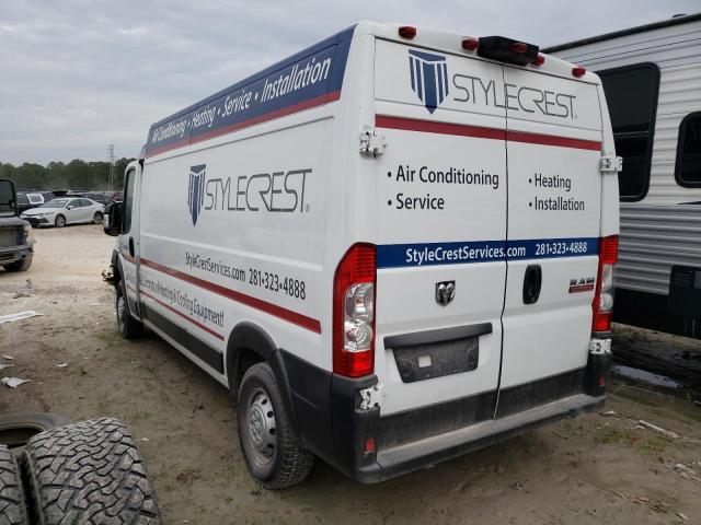 3C6TRVDG8LE139660 - 2020 RAM PROMASTER 2500 HIGH თეთრი ფოტო 2