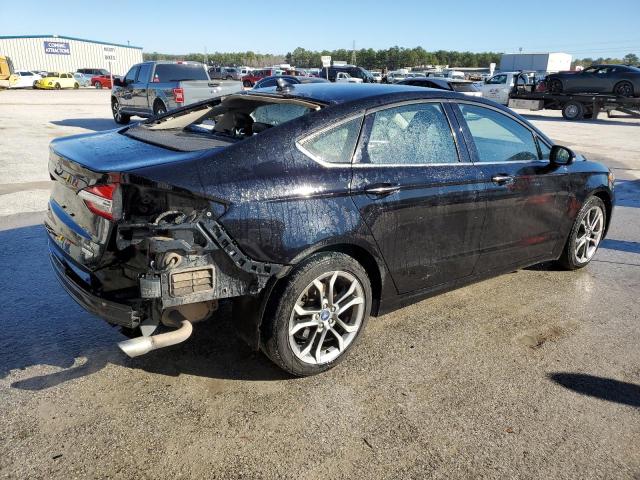 3FA6P0CD7LR177952 - 2020 FORD FUSION SEL BLACK photo 3