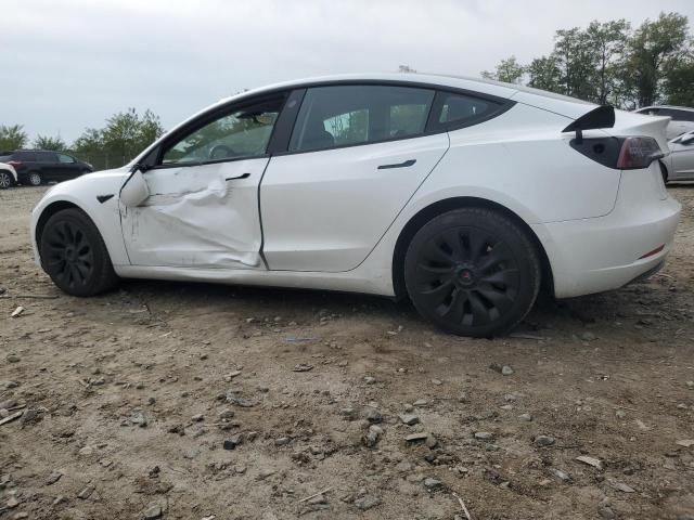 5YJ3E1EA8MF852075 - 2021 TESLA MODEL 3 Blanco foto 2