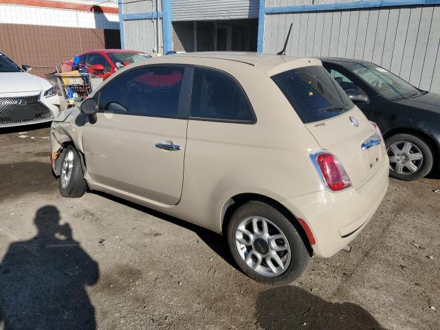 3C3CFFAR6CT131179 - 2012 FIAT 500 POP BEIGE photo 2