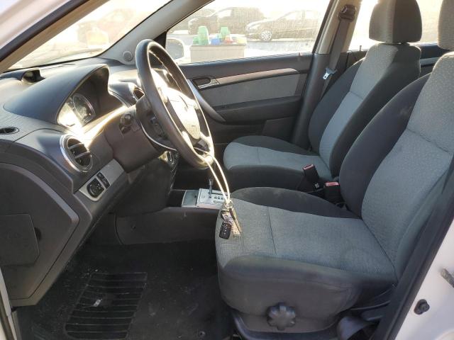 KL1TG66E59B358685 - 2009 CHEVROLET AVEO LT WHITE photo 7