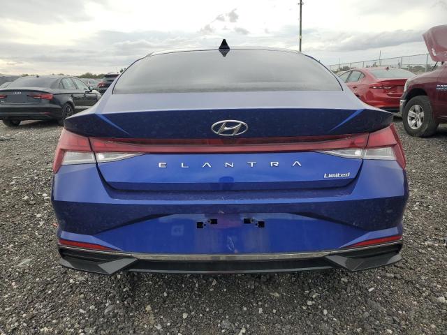 KMHLP4AG1MU115874 - 2021 HYUNDAI ELANTRA LIMITED BLUE photo 6