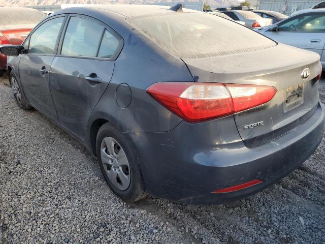 KNAFX4A68F5323561 - 2015 KIA FORTE LX GRAY photo 2