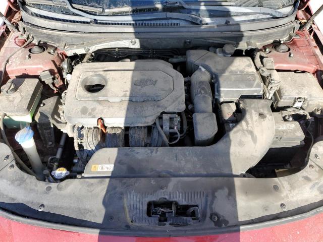 5NPE24AF1FH117866 - 2015 HYUNDAI SONATA SE RED photo 11