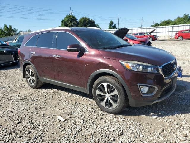 5XYPH4A1XHG288007 - 2017 KIA SORENTO EX Бордовий фото 4