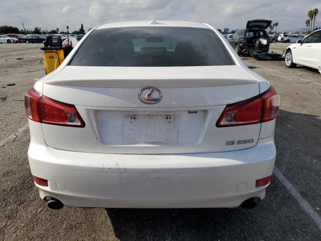 JTHBF5C2XB5149148 - 2011 LEXUS IS 250 WHITE photo 6