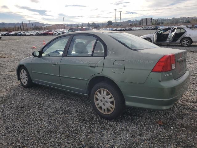 2HGES16564H634571 - 2004 HONDA CIVIC LX GREEN photo 2