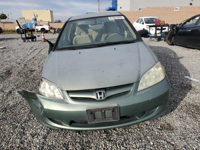 2HGES16564H634571 - 2004 HONDA CIVIC LX GREEN photo 5