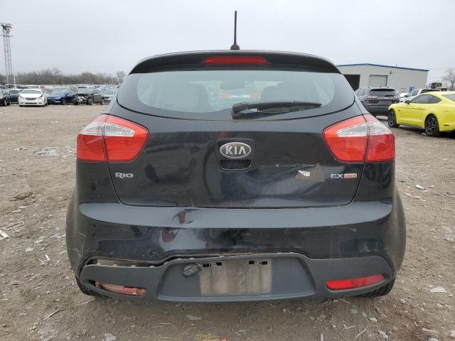 KNADN5A32D6204811 - 2013 KIA RIO EX BLACK photo 6