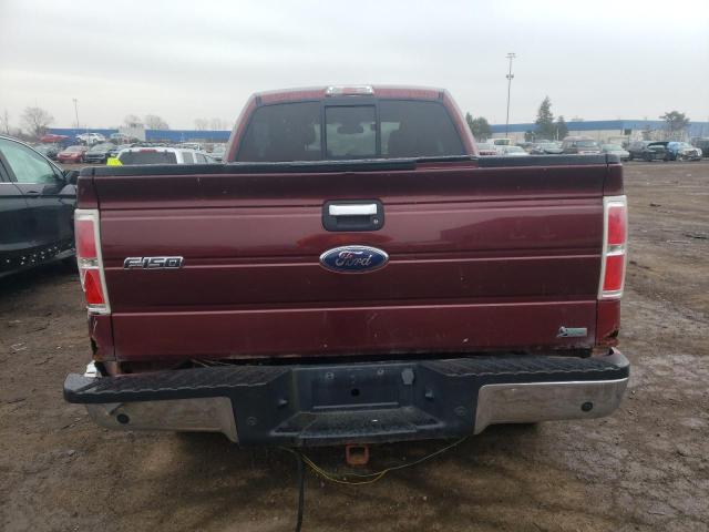 1FTFX1EVXAFA00697 - 2010 FORD F150 SUPER CAB RED photo 6