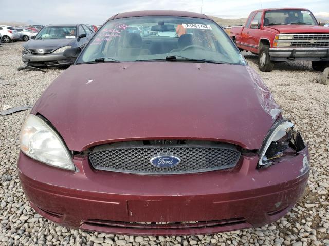 1FAFP53U16A245769 - 2006 FORD TAURUS SE RED photo 5