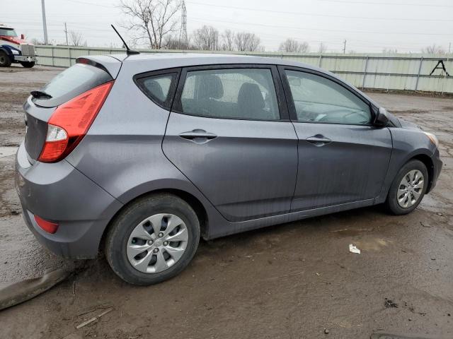 KMHCT5AE5GU252868 - 2016 HYUNDAI ACCENT SE GRAY photo 3