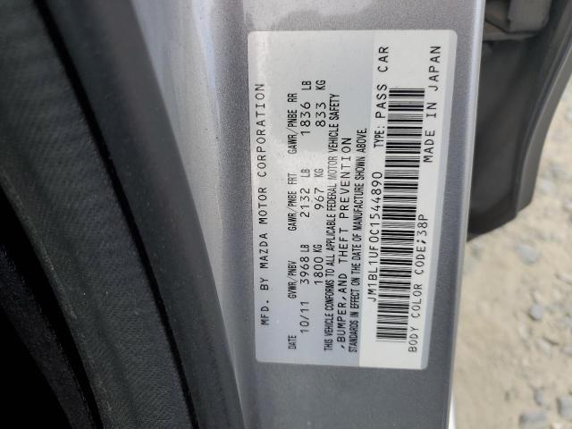 JM1BL1UF0C1544890 - 2012 MAZDA 3 I Gümüş fotoğraf 13