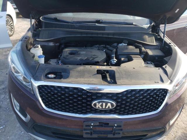 5XYPH4A19HG211824 - 2017 KIA SORENTO EX BURGUNDY photo 12