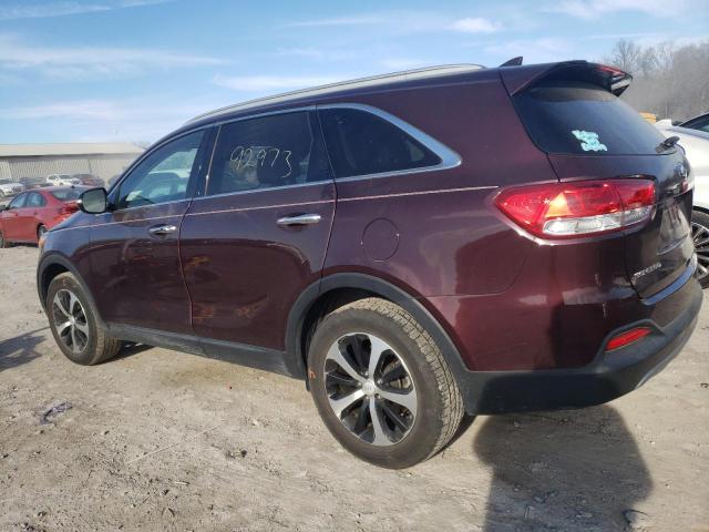 5XYPH4A19HG211824 - 2017 KIA SORENTO EX BURGUNDY photo 2