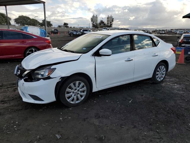 3N1AB7APXHL664486 - 2017 NISSAN SENTRA S WHITE photo 1