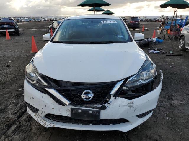 3N1AB7APXHL664486 - 2017 NISSAN SENTRA S WHITE photo 5