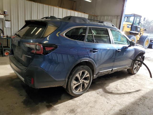 4S4BTALCXL3149493 - 2020 SUBARU OUTBACK LIMITED BLUE photo 3