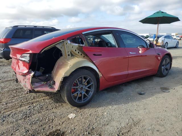 5YJ3E1EB4LF711009 - 2020 TESLA MODEL 3 أحمر صورة 3